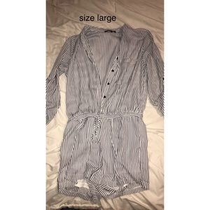 Stripped Romper